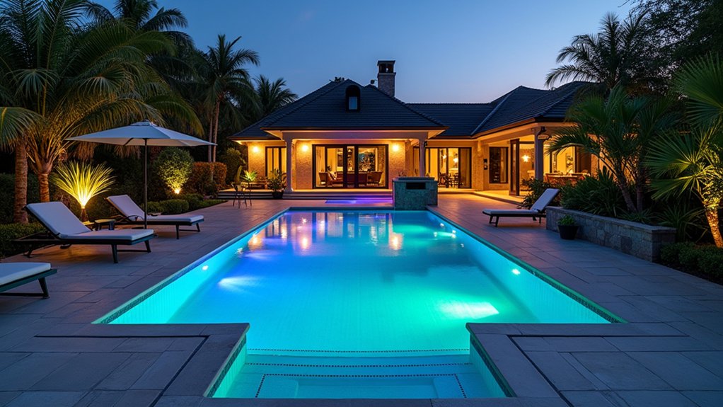 20 Creative Pool Ideas to Add Personality to Your Yard enchanting underwater lighting ambiance