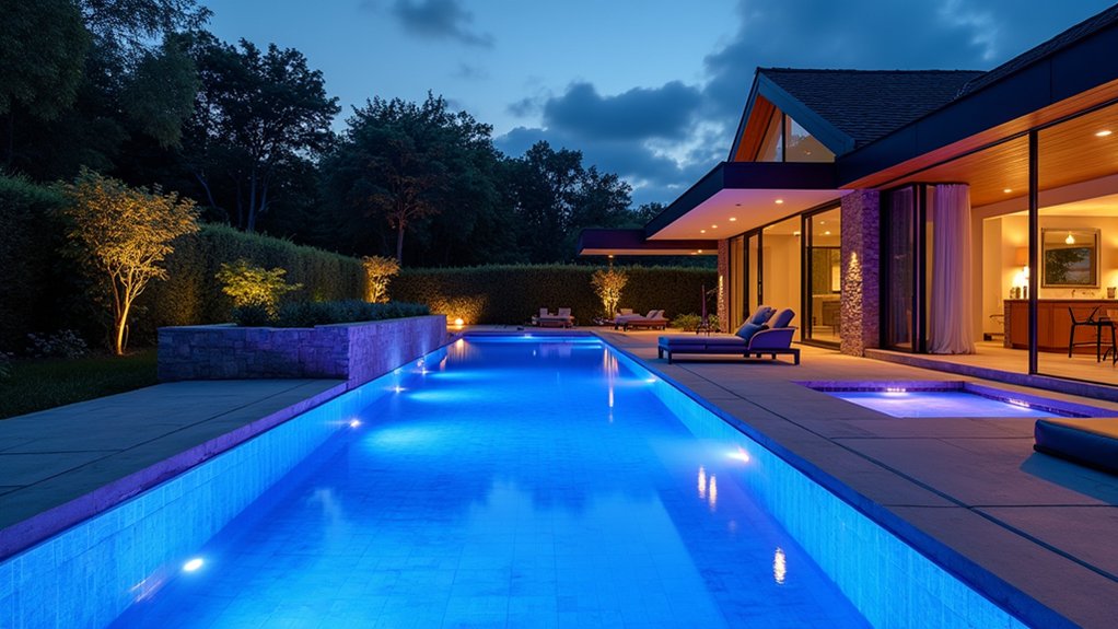 18 Lap Pool Ideas That Combine Fitness With Style enchanting underwater lighting ambience