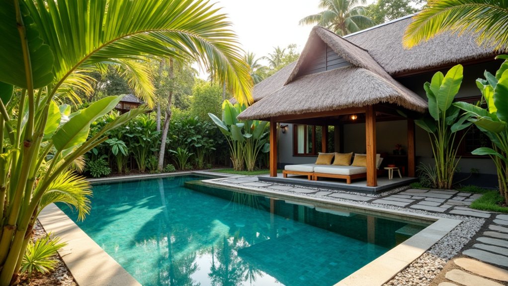 exotic paradise backyard retreat