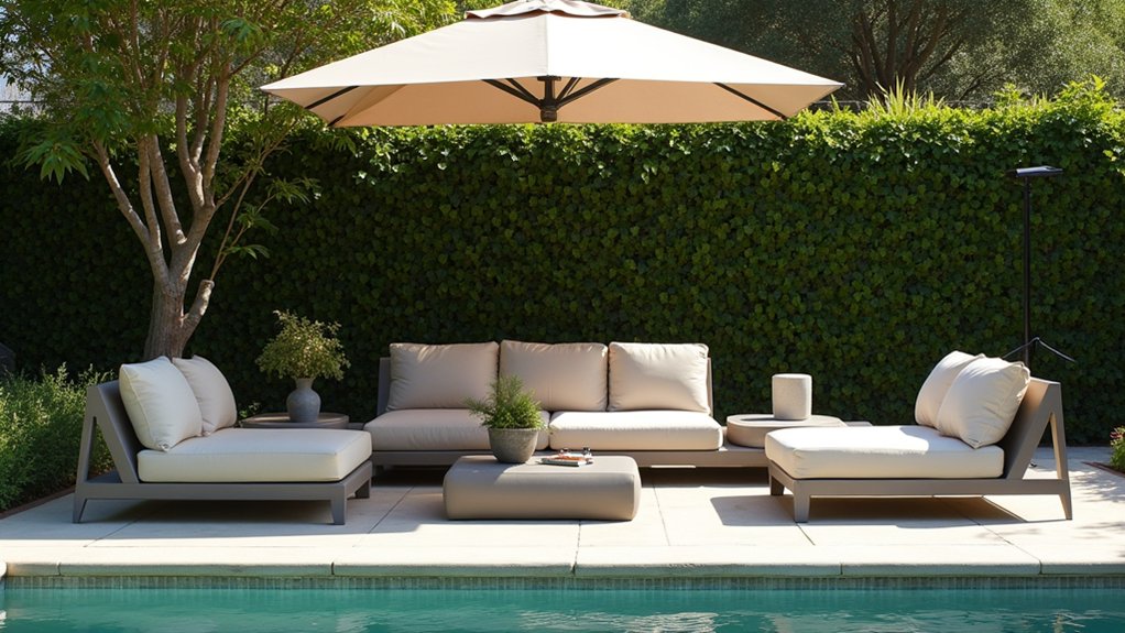 17 Easy Pool Deck Update Ideas That Make a Big Impact flexible outdoor furniture options