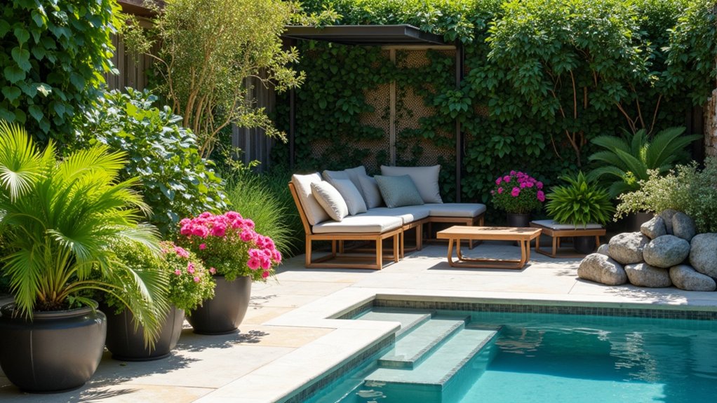 15 Clever Cheap Pool Landscaping Ideas That Stretch Your Dollar flexible vibrant poolside plants