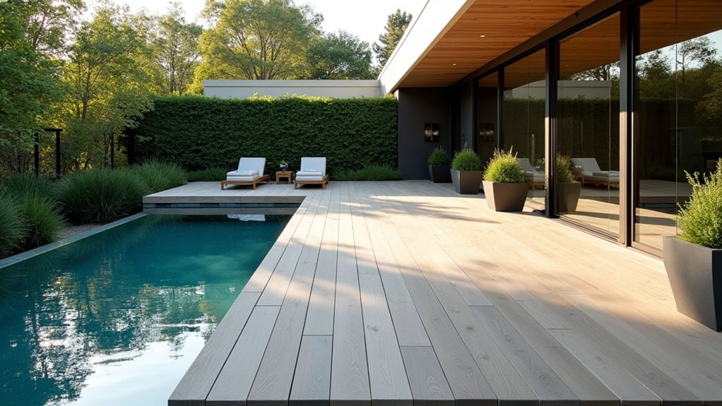 23 Striking Modern Pool Deck Ideas for a Sleek Backyard Finish floating luxurious pool deck