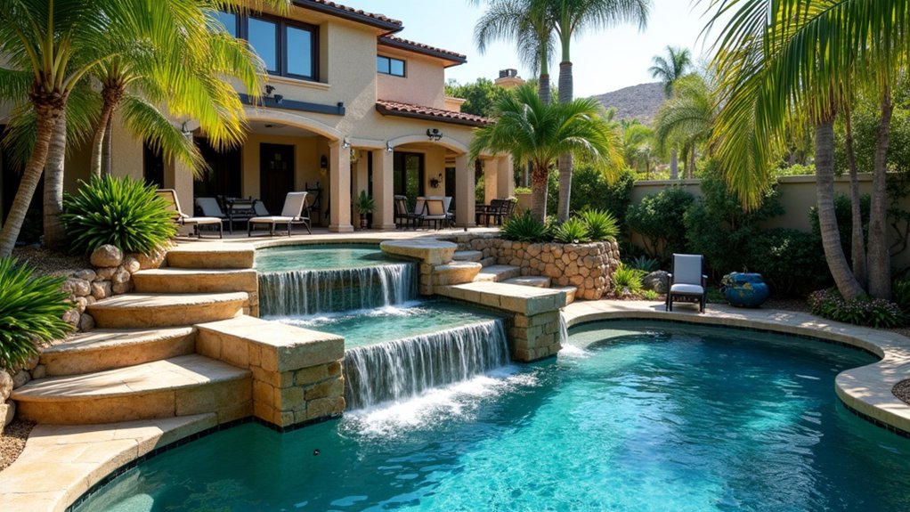 23 Dreamy Pool Ideas With Waterfall Features to Wow Guests fun and elegant adventure
