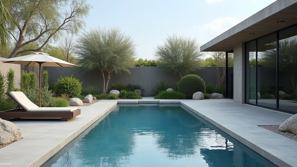 18 Sleek Minimalist Pool Landscaping Ideas That Keep It Simple functional stylish pool design
