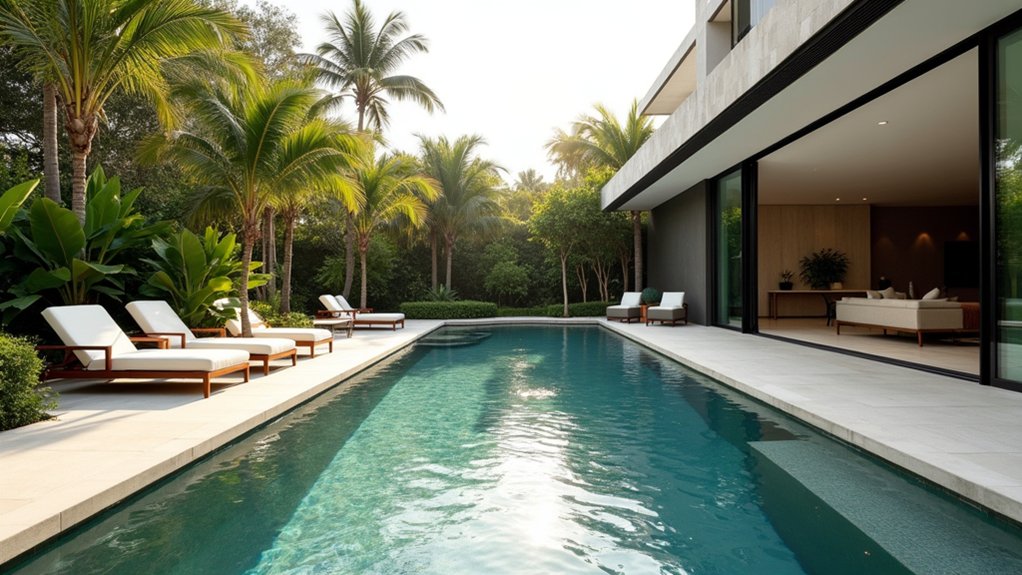 15 Sleek Modern Pool Ideas to Elevate Your Backyard Design indoor outdoor pool sanctuary