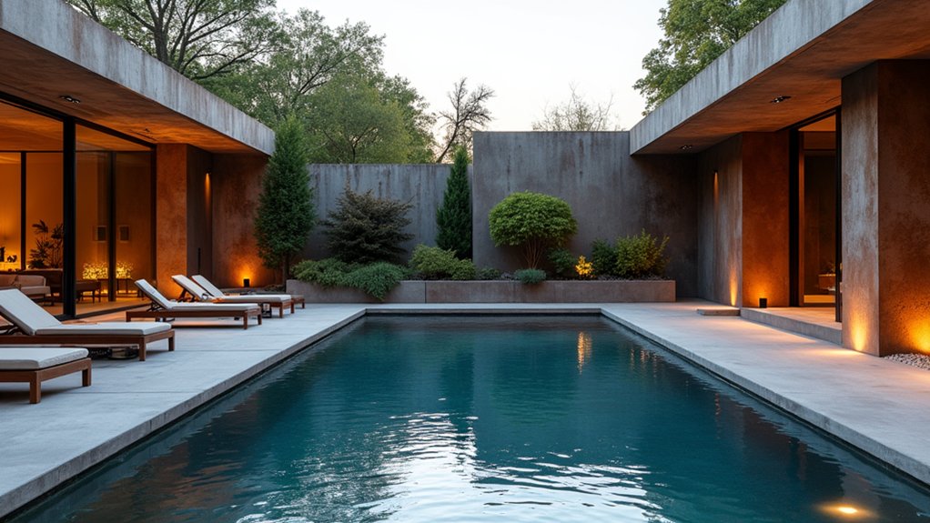 industrial chic pool design
