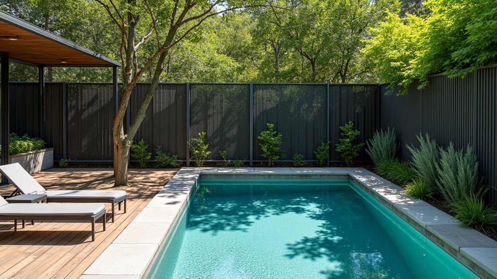 industrial chic pool fencing
