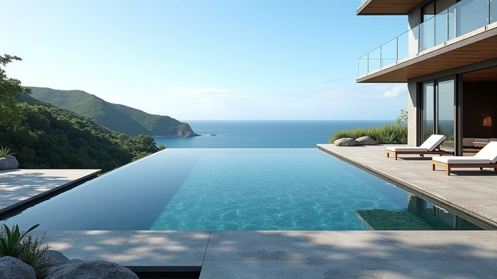 23 Concrete Pool Design Ideas That Blend Form and Function infinite elegance by water