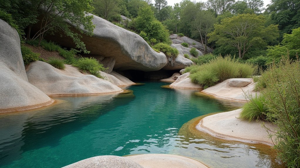 23 Natural Pool Landscaping With Rocks for Earthy, Organic Style limestone elegance in nature