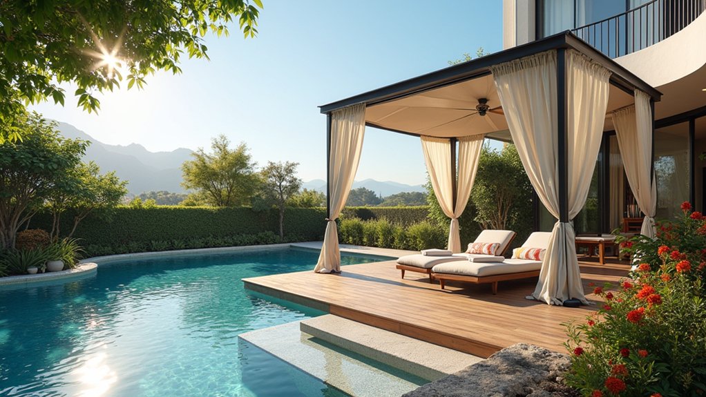 19 Airy Pool Deck Gazebo Ideas That Invite You To Lounge - Love Gunite Pool
