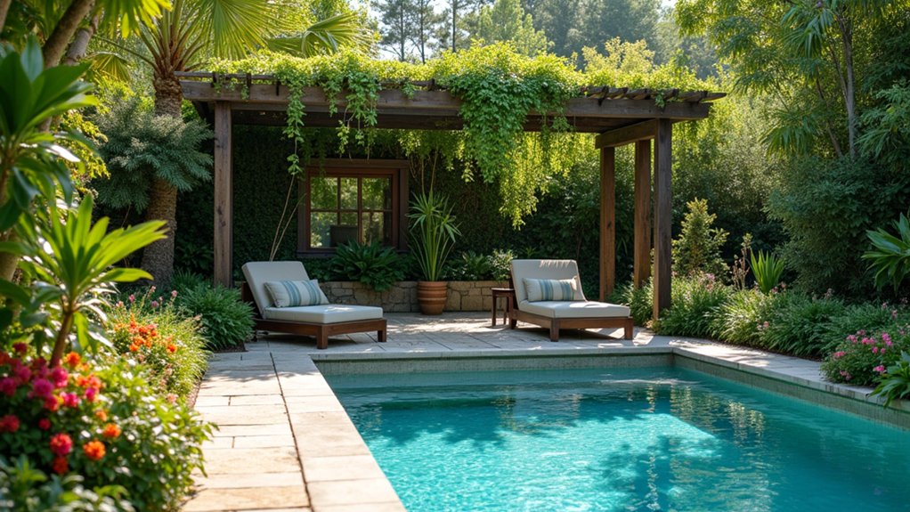 23 Luxury Pool Ideas That Turn Your Backyard Into a Resort lush garden retreat sanctuary