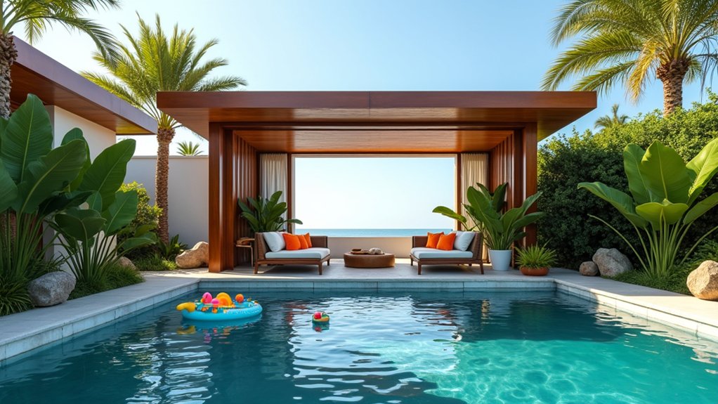 23 Pool Design Ideas With Kids Area Concepts for Family Fun luxurious backyard oasis retreat