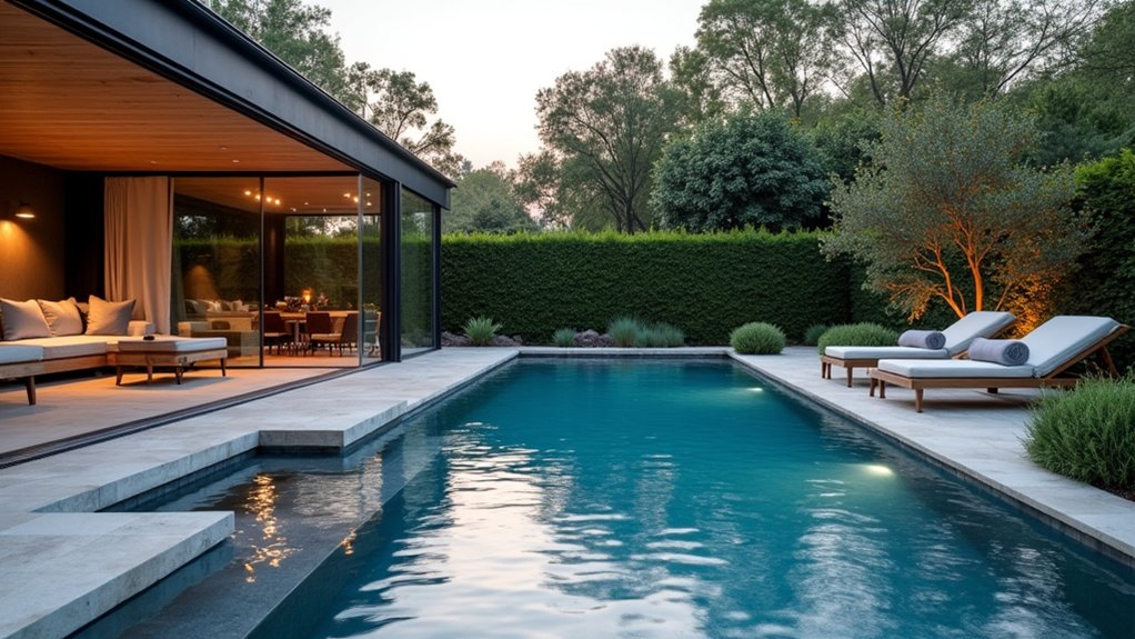 15 Fun Pool Ideas With Jacuzzi Vibes for Ultimate Comfort luxurious backyard relaxation oasis