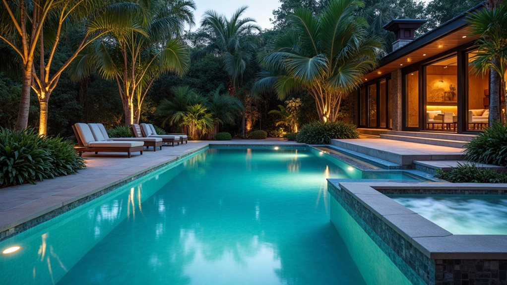 15 Fun Pool Ideas With Jacuzzi Vibes for Ultimate Comfort luxurious heated pool oasis