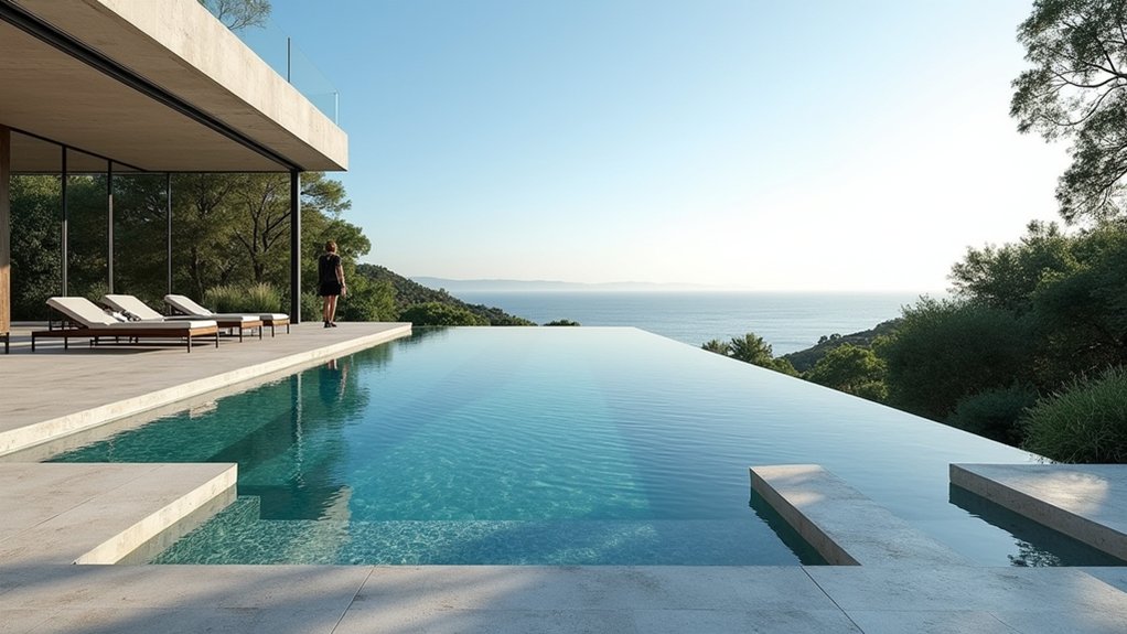 20 Pool Ideas With Zero Entry Designs for Effortless Access luxurious infinite swimming experience