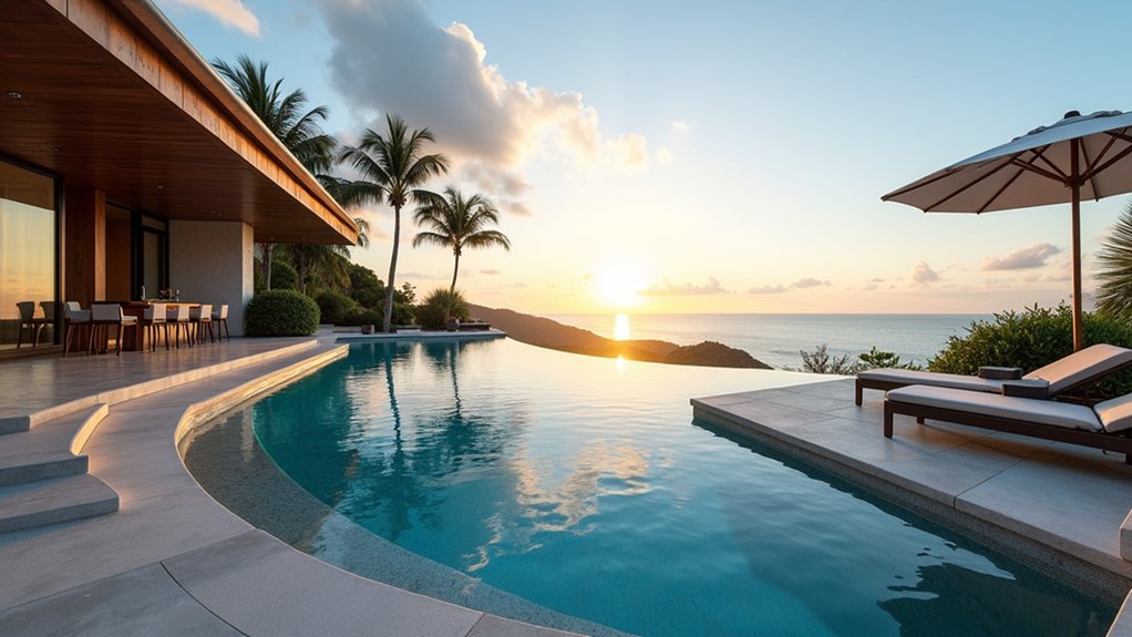 luxurious infinity pool experience