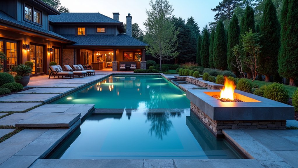 15 Unique Pool Ideas to Make Your Backyard Stand Out luxurious oasis with contrast