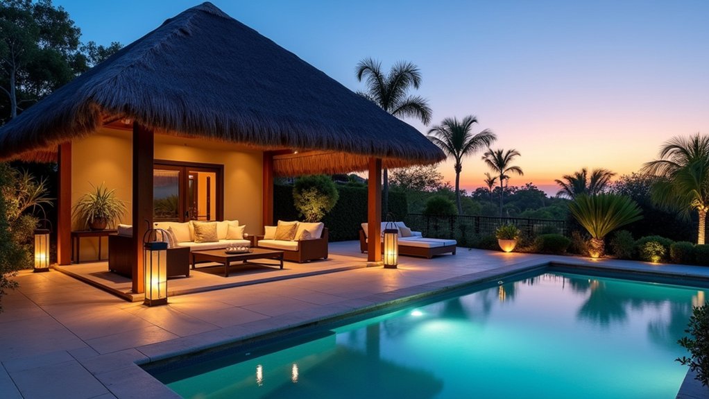 20 Inground Pool Ideas to Elevate Your Outdoor Living luxurious poolside cabanas oasis
