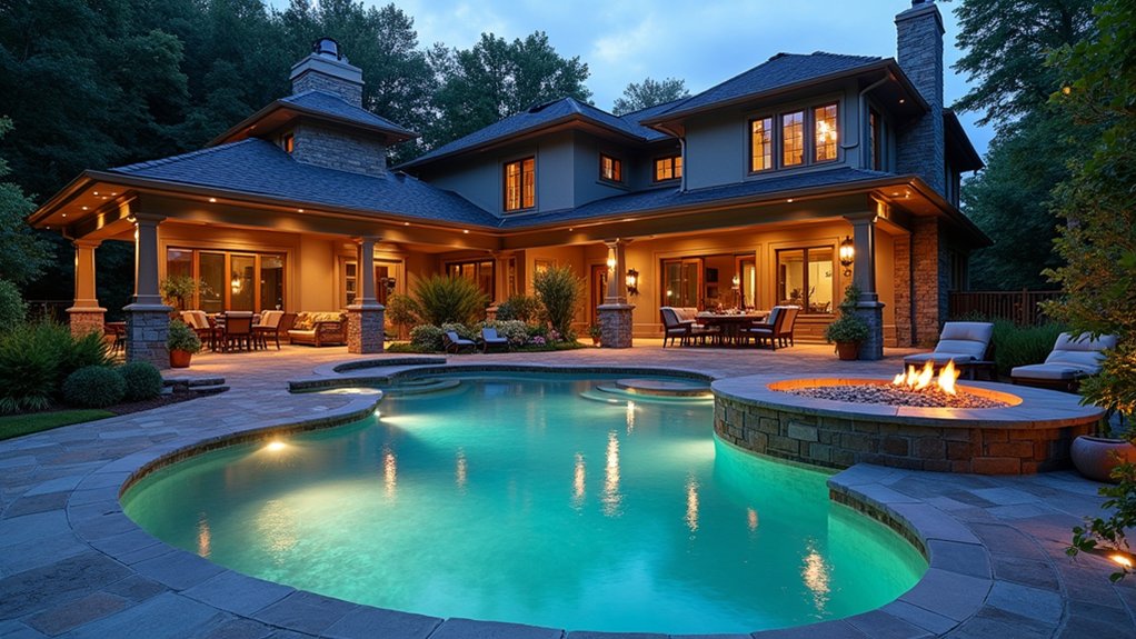 18 Beautiful Outdoor Pool Ideas for the Perfect Backyard Retreat luxurious spa backyard oasis