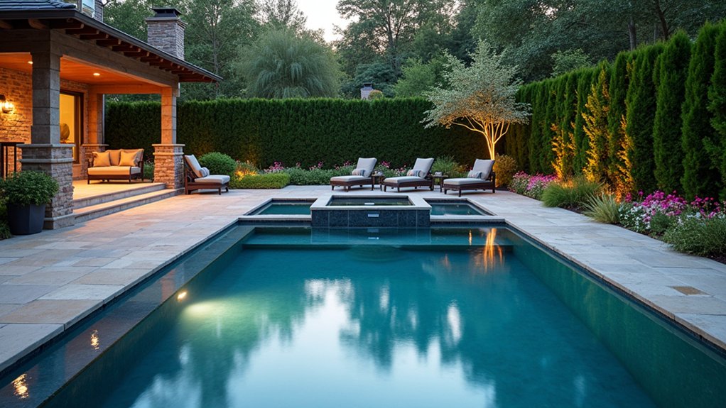 23 Seamless Pool Deck Extension Ideas for a Bigger Backyard Feel luxurious spa retreat experience