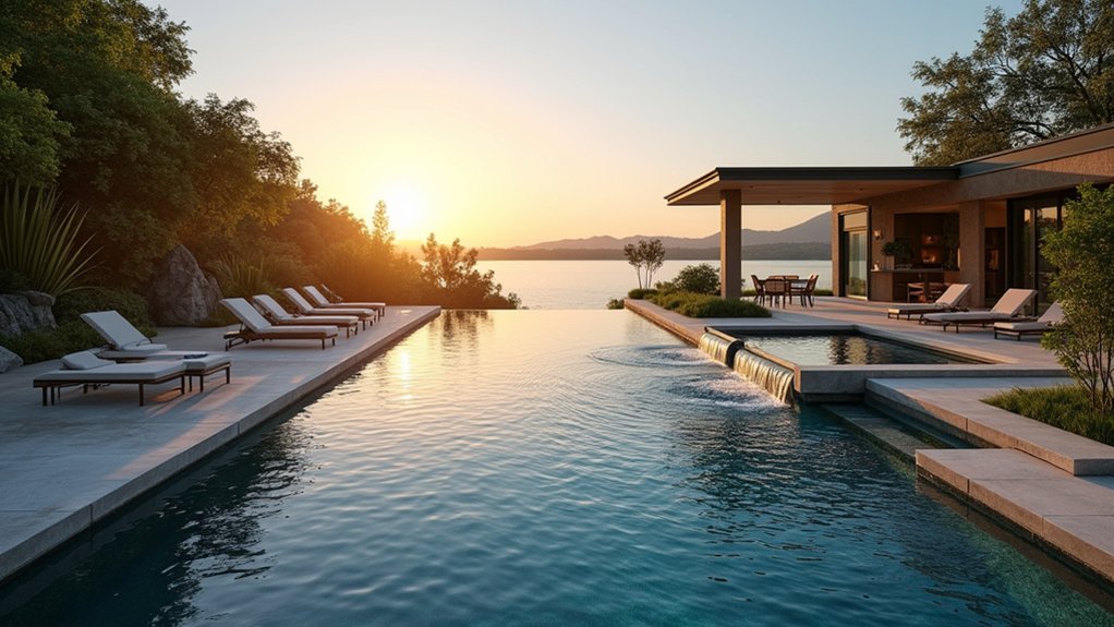 18 Pool Design Ideas With Spa Features for True Luxury luxury infinity edge pools