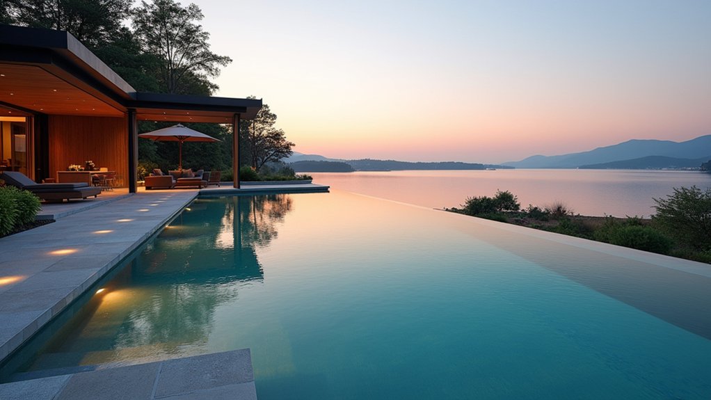 15 Unique Pool Ideas to Make Your Backyard Stand Out luxury minimalist infinity pool