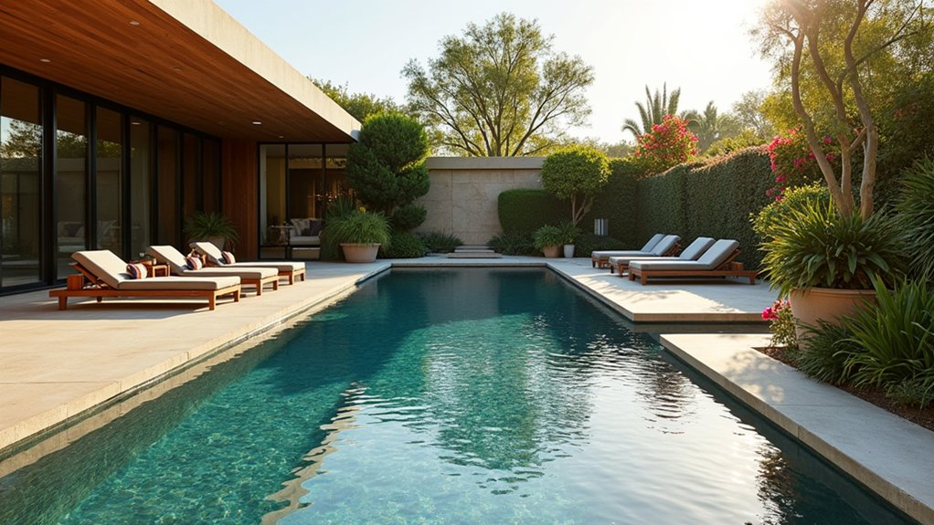 23 Modern Pool Design Ideas That Redefine Outdoor Living luxury pool lounging area