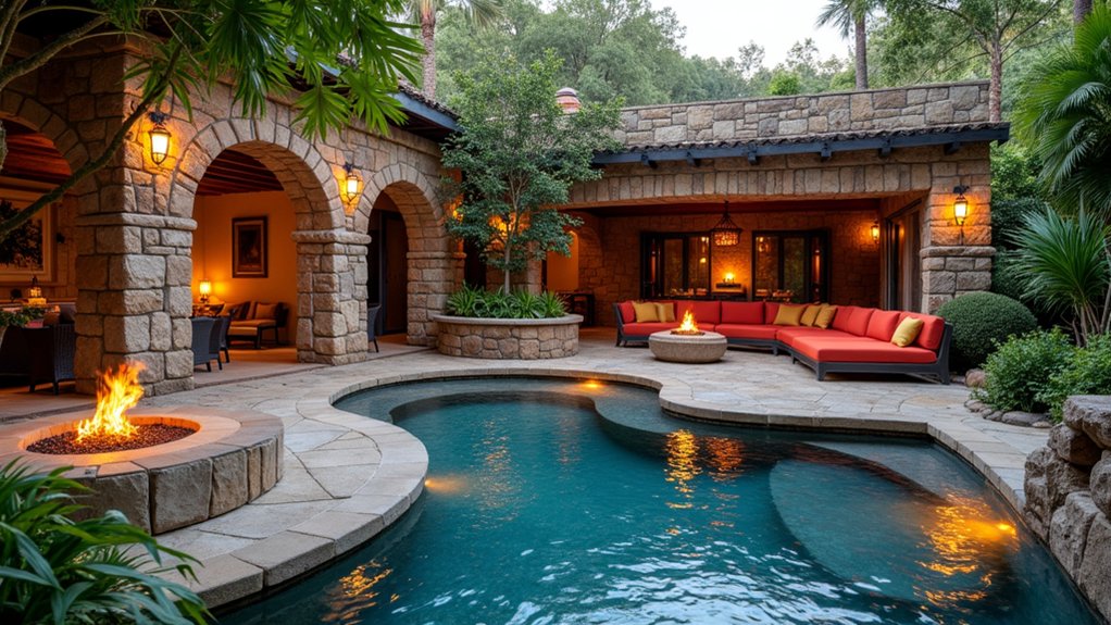 23 Flashy Las Vegas Pool Landscaping Ideas That Bring the Wow Factor luxury poolside relaxation spaces