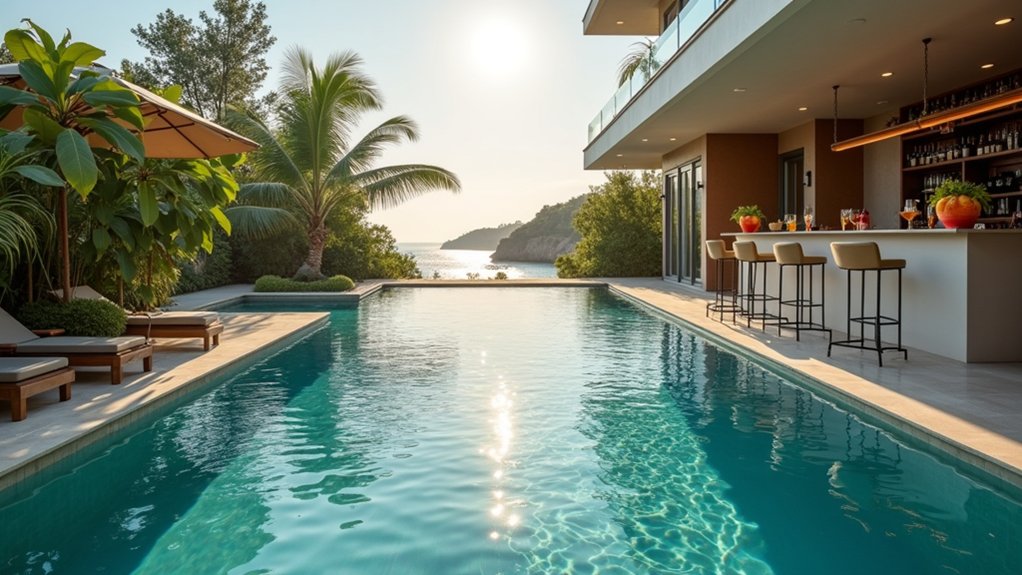 23 Smart Pool Design Concepts to Plan the Perfect Space luxury poolside socializing experience