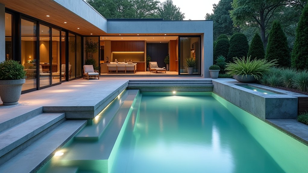 20 Pool Ideas With Zero Entry Designs for Effortless Access luxury spa like retreat