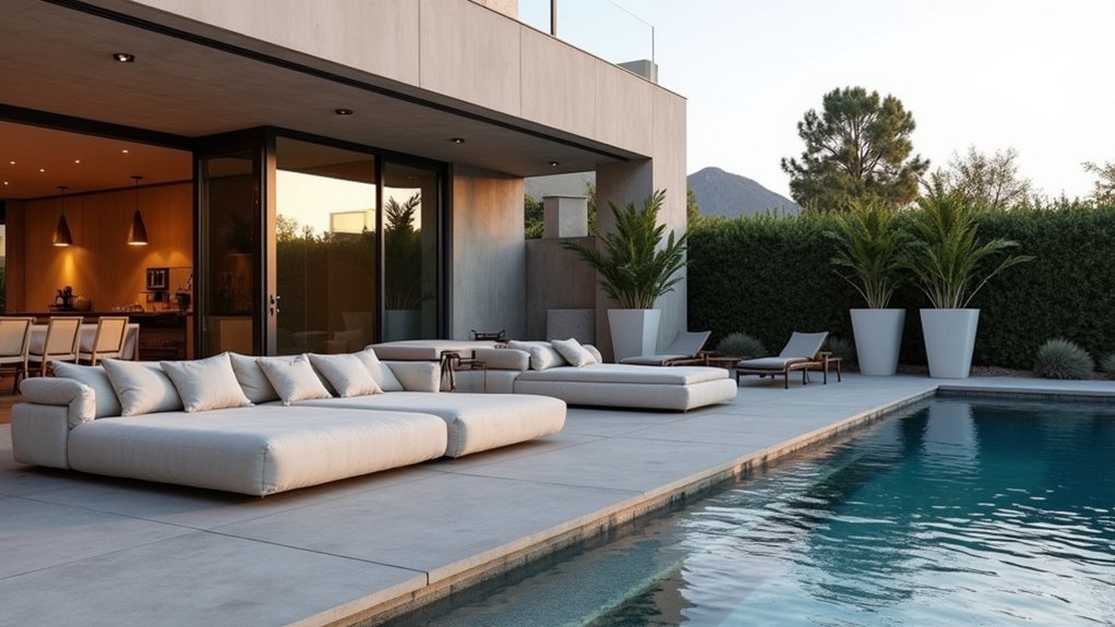 23 Modern Pool Design Ideas That Redefine Outdoor Living luxury sunken lounge relaxation