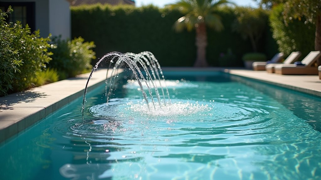 20 Pool Design Ideas With Fountain Features That Add Flair magical underwater bubble experience