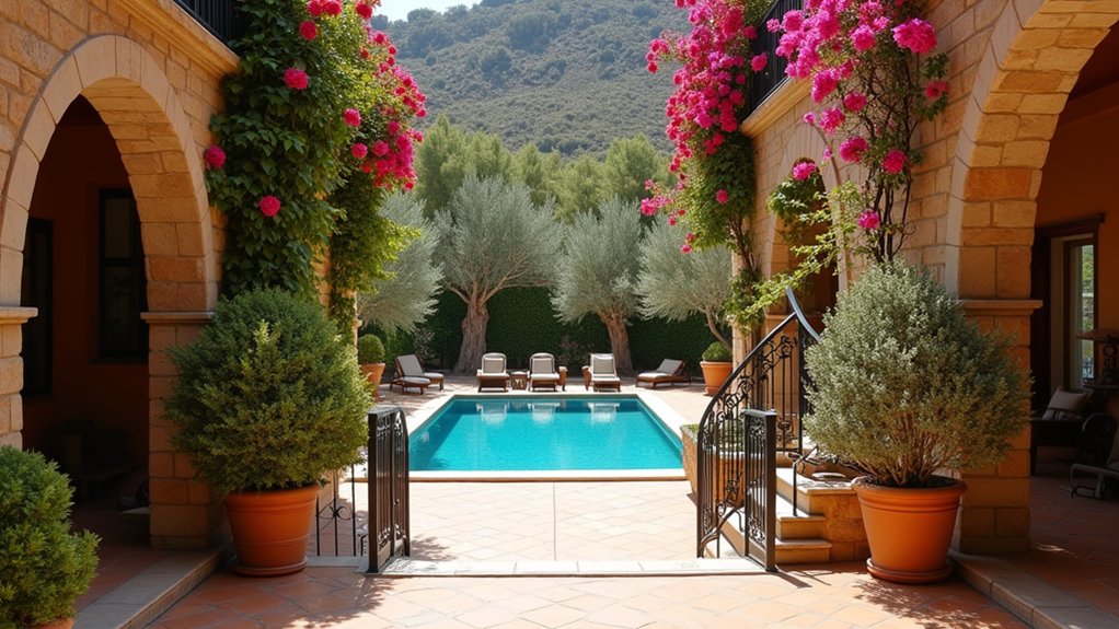 18 Mediterranean Pool Design Ideas for Timeless Style mediterranean grand staircase entrance