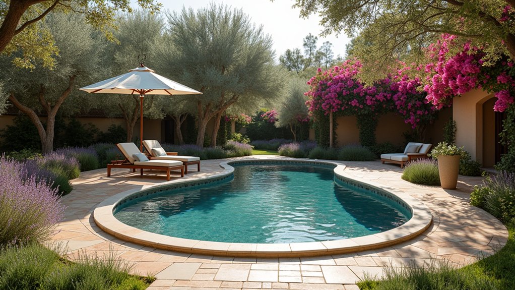 20 Round Pool Design Ideas for a Soft, Inviting Look mediterranean relaxation and beauty