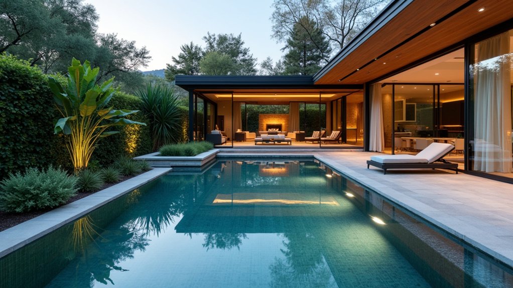23 Creative Pool Ideas on a Budget That Still Look Luxurious mirrors enhance pool ambiance