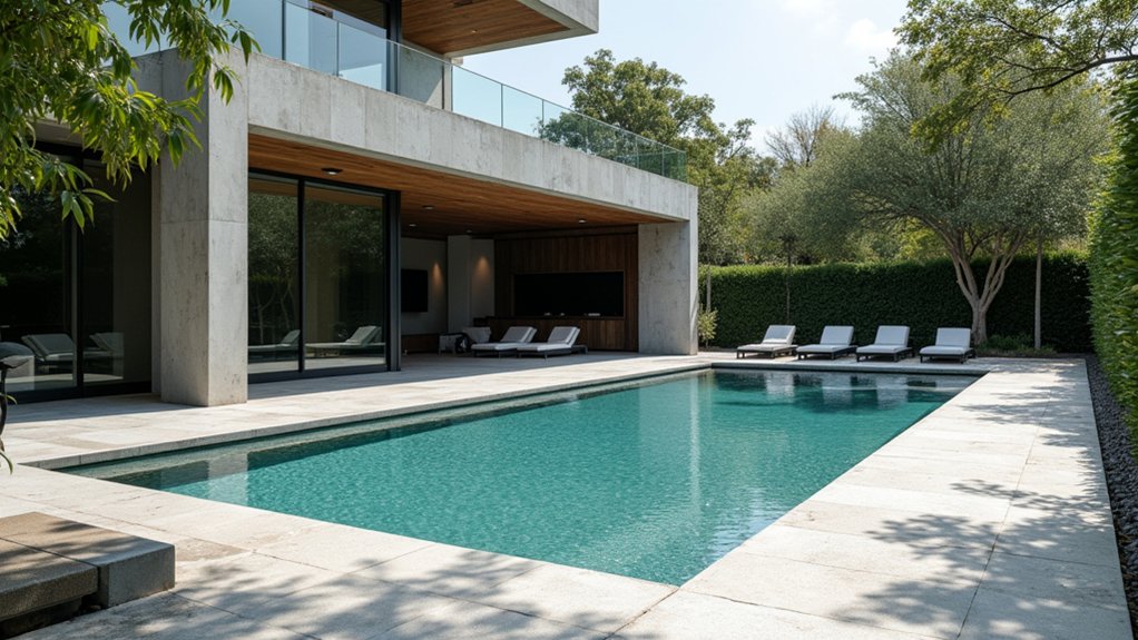 20 Concrete Pool Ideas That Are Built to Last modern geometric pool design