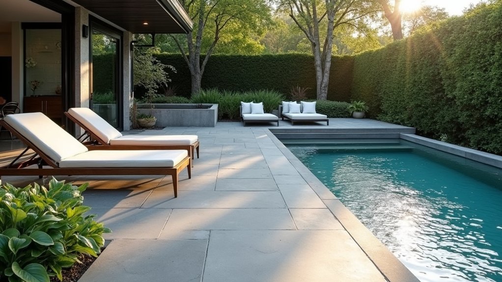 19 Trendy Pool Deck Paint Colors That Set the Mood modern minimalist pool deck