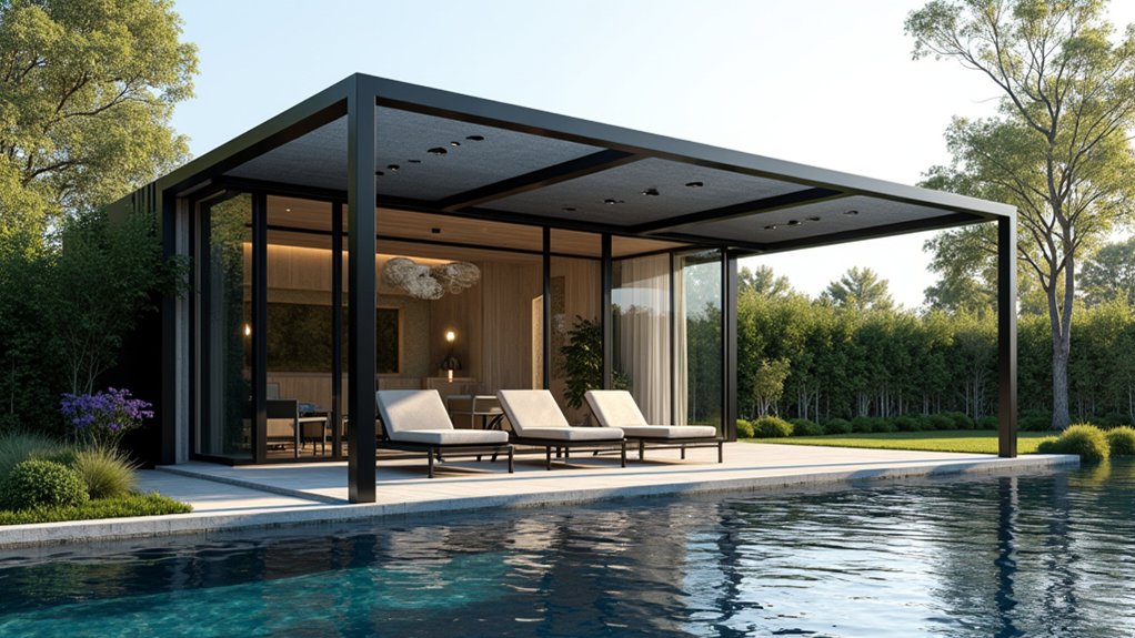 19 Airy Pool Deck Gazebo Ideas That Invite You to Lounge modern oasis for relaxation