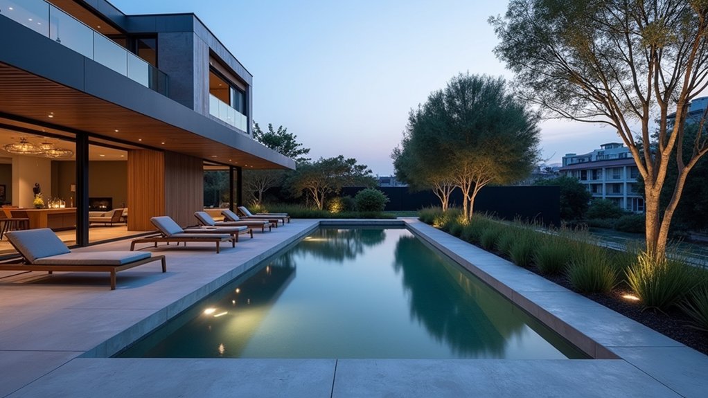 18 Rectangular Pool Design Ideas That Are Clean and Classic modern sanctuary with elegance