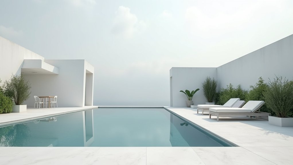 20 Minimalist Pool Ideas for a Clean and Serene Look monochromatic minimalist pool design
