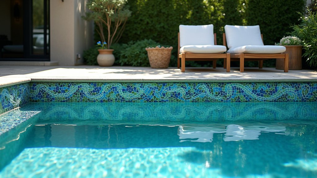 23 Creative Pool Ideas on a Budget That Still Look Luxurious mosaic tile pool transformation