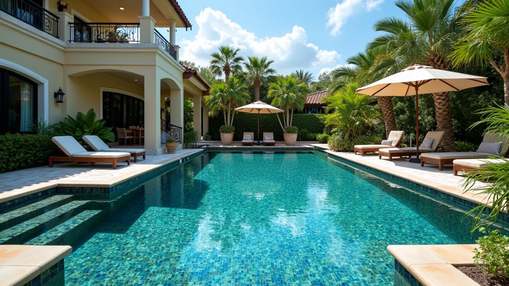 20 Inground Pool Ideas to Elevate Your Outdoor Living mosaic tiled pool designs