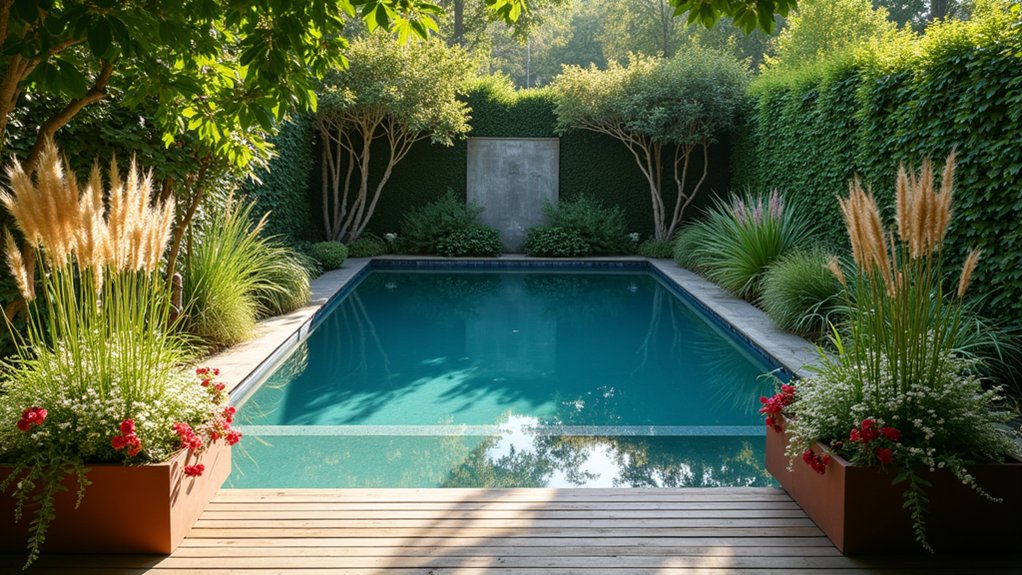 18 Above Ground Pool Ideas That Don’t Compromise on Style natural beauty around pool