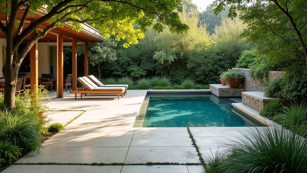17 Natural Pool Deck Stone Ideas That Blend With the Landscape natural elegance in limestone