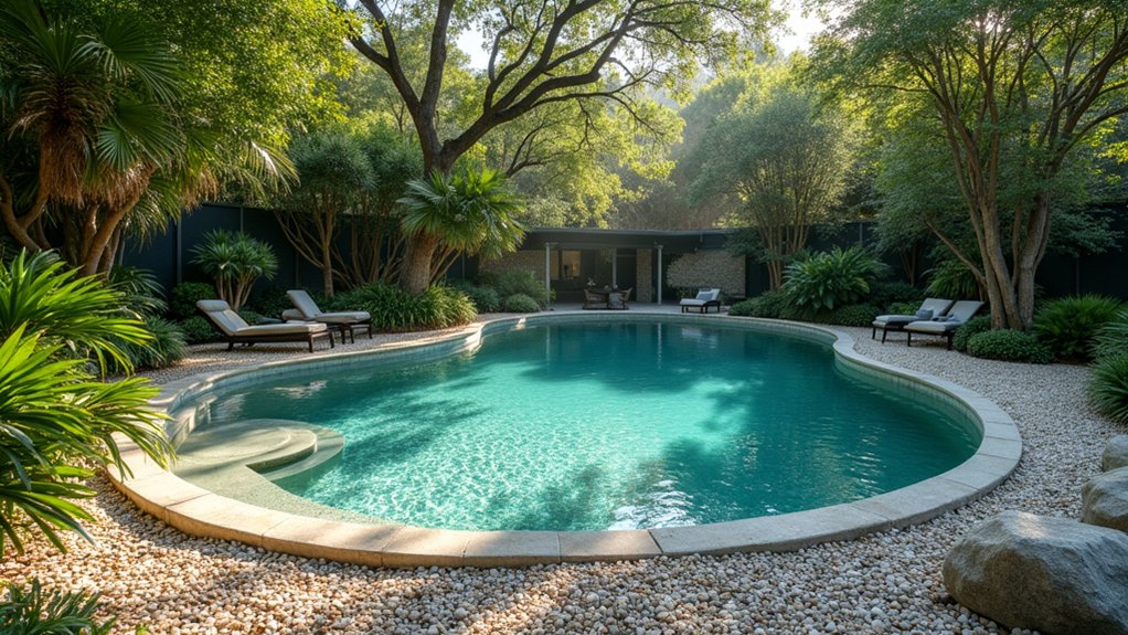 20 Round Pool Design Ideas for a Soft, Inviting Look natural oasis with tranquility