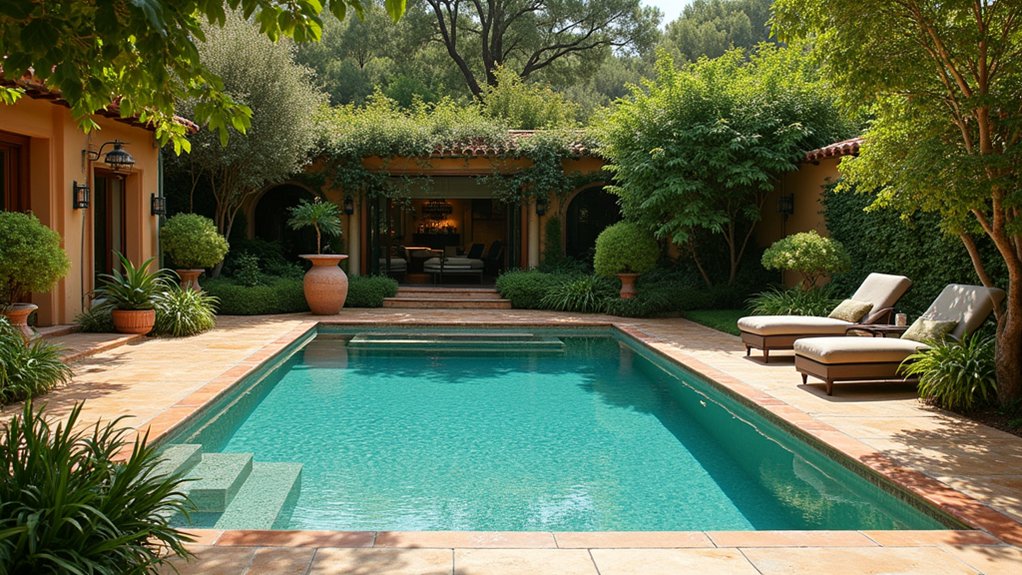18 Mediterranean Pool Design Ideas for Timeless Style natural pebble pool finishes