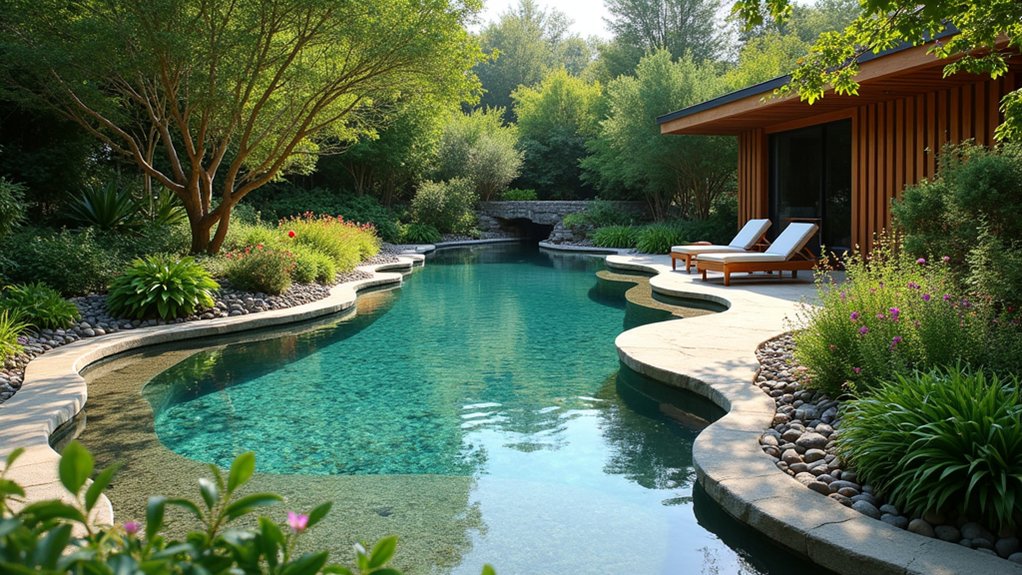 18 Stunning Backyard Pool Ideas to Transform Your Outdoor Space natural sustainable swimming oasis