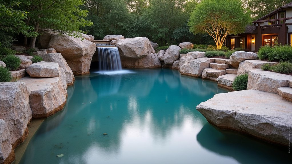 23 Creative Pool Landscaping Inspiration Ideas to Spark Your Vision natural tranquility by poolside