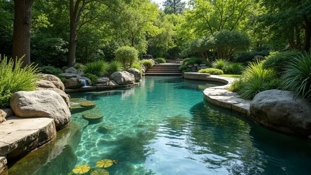 Natural Poll 23 Natural Pool Design Ideas That Embrace Organic Beauty - Love Gunite Pool