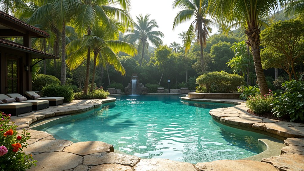 20 Resort Pool Ideas That Feel Like a Vacation at Home nature inspired tranquil escape